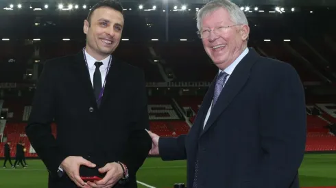 Dimitar Berbatov and Sir Alex Ferguson