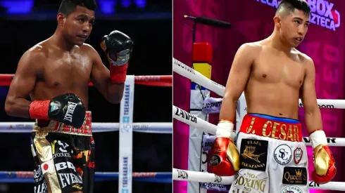 Roman "Chocolatito" Gonzalez (right) and Julio Cesar Martinez (left)