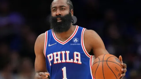 James Harden in action with the Sixers.