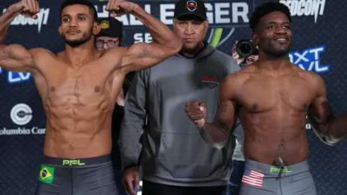 Reinaldo Ekson of Brazil and Mike Barnett of the US