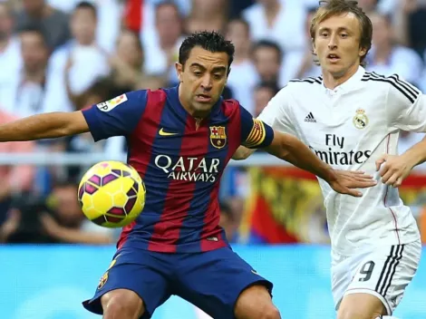Xavi's record as a Barcelona player against Real Madrid at the Santiago Bernabeu