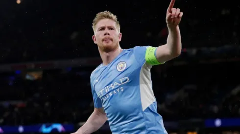Kevin De Bruyne celebrates