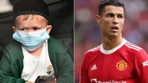 Hasbulla (left) and Cristiano Ronaldo.