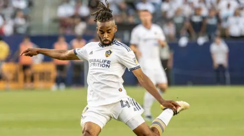 Séga Coulibaly of Los Angeles Galaxy during the match against Los Angeles FC