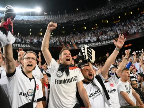Watch out, West Ham: Eintracht Frankfurt fans have already 'infiltrated' a Premier League stadium before taking over Camp Nou