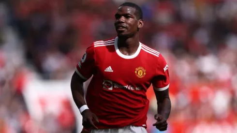 Paul Pogba of Manchester United in action during a Premier League Match