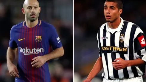Javier Mascherano and David Trezeguet during their time as professional players