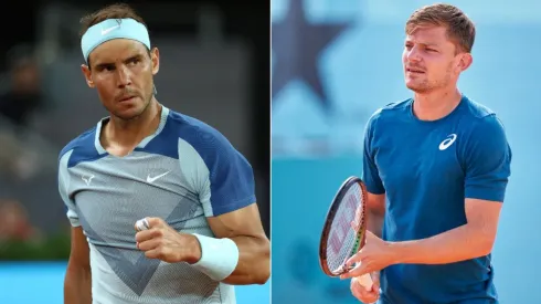 Rafael Nadal (left) and David Goffin