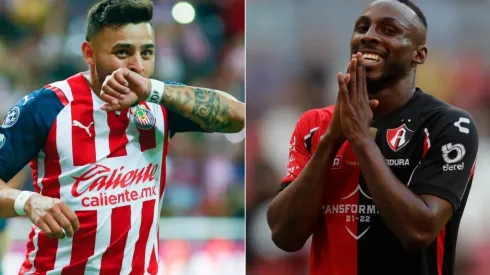 Alexis Vega of Chivas and Julian Quiñones of Atlas