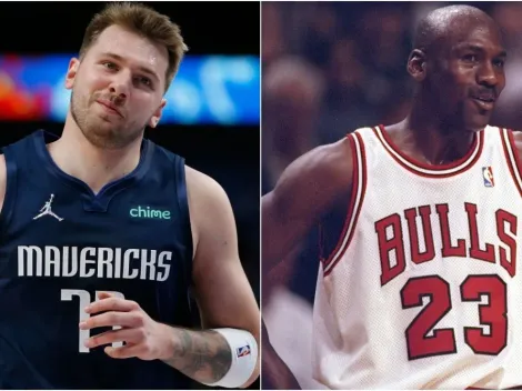 Is Luka Doncic's performance better than Michael Jordan's at their first 3 NBA Playoffs?