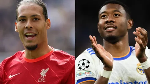 Virgil van Dijk of Liverpool and David Alaba of Real Madrid.