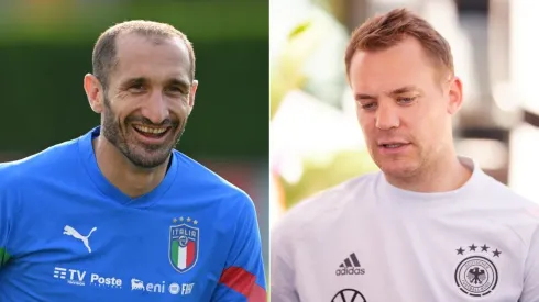 Giorgio Chiellini (Italy) and Manuel Neuer (Germany)