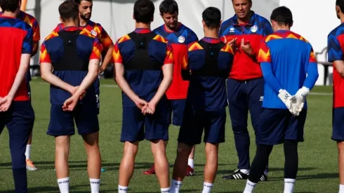 Andorra team training ahead game vs Moldova