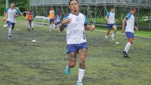 Byron Bonilla of Guatemala at a trainning sesion in Bahamas