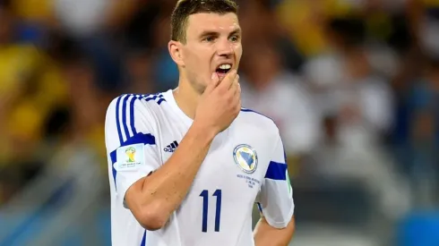 Edin Dzeko of Bosnia and Herzegovina