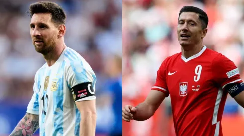 Lionel Messi and Robert Lewandowski