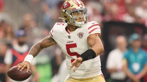 Trey Lance in action during the 2021 NFL season.
