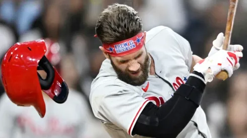 Bryce Harper was hit by a fastball from Blake Snell in the Phillies vs Padres last game of the series.