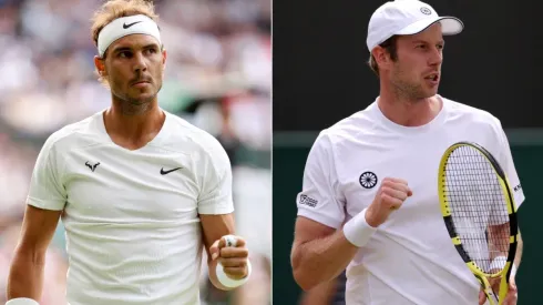 Rafael Nadal (left) and Botic van de Zandschulp