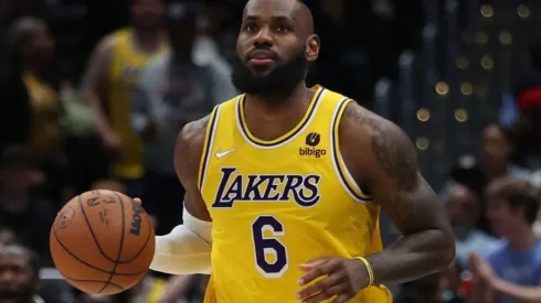 LeBron James of the Los Angeles Lakers
