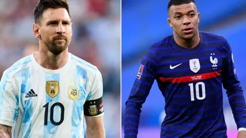 Lionel Messi and Kylian Mbappé, Argentina, France