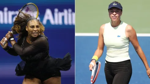 Serena Williams of the USA and Anett Kontaveit of Estonia