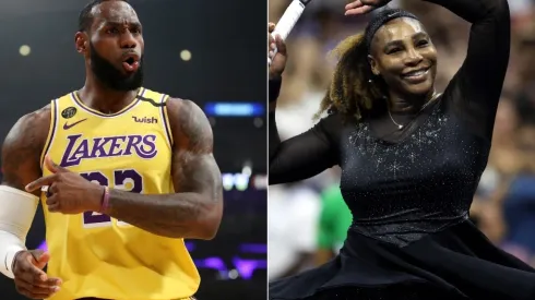 LeBron James of the Los Angeles Lakers and Serena Williams of USA