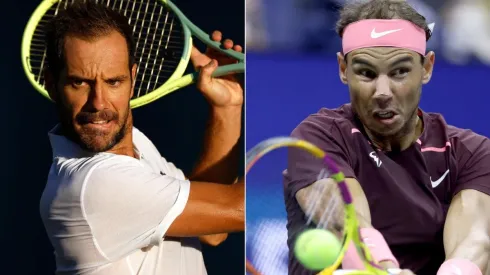 Richard Gasquet of France and Rafael Nadal of Spain