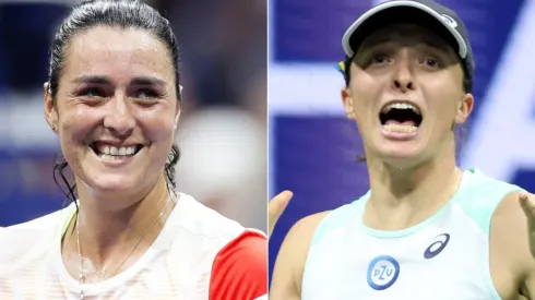 Ons Jabeur of Tunisia and Iga Swiatek of Poland
