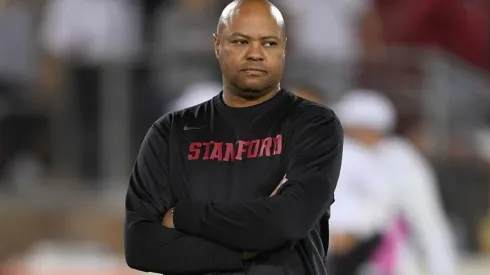 Head coach David Shaw of the Stanford Cardinal