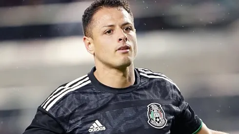 Javier Hernandez in his last game with the Mexico National team