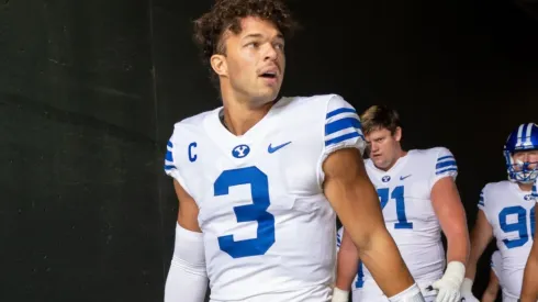 Jaren Hall of the Brigham Young Cougars