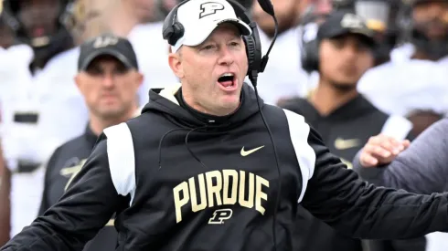 Jeff Brohm of the Purdue Boilermakers