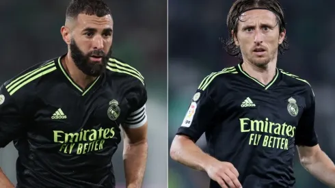 Karim Benzema and Luka Modric of Real Madrid