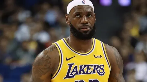 LeBron James of the Los Angeles Lakers