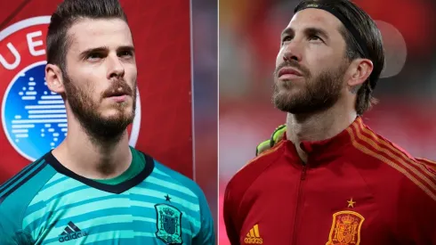 David De Gea and Sergio Ramos of Spain