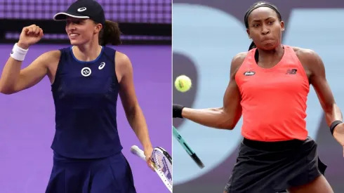 Iga Swiatek (left) and Cori Gauff