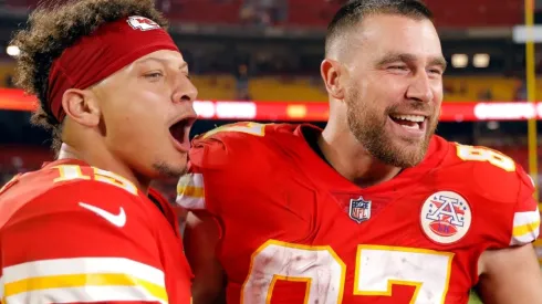 Patrick Mahomes and Travis Kelce