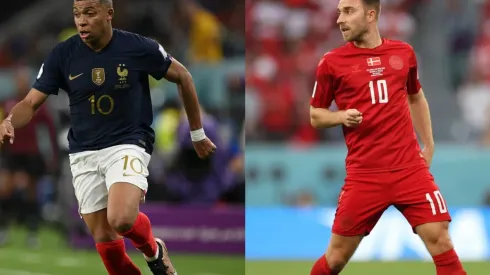 Kylian Mbappé and Christian Eirksen