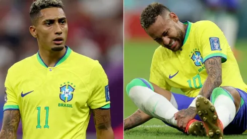 Raphinha and Neymar of Brazil