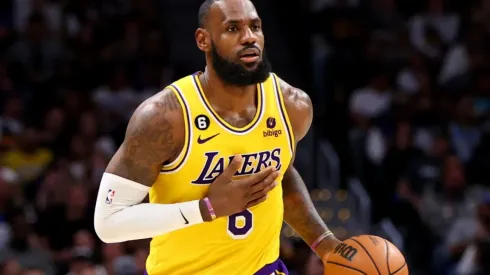 LeBron James of the Los Angeles Lakers