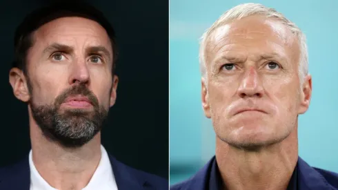 Gareth Southgate of England and Didier Deschamps of France