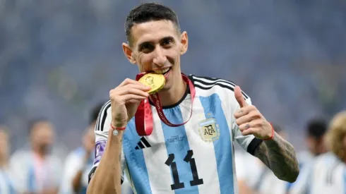 Angel Di Maria after winning the FIFA World Cup at Qatar 2022.