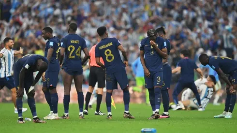 France players show dejection after their defeat through the penalty shootout in the FIFA World Cup Qatar 2022