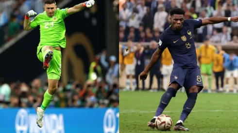 Emiliano Martinez and Aurelien Tchouameni