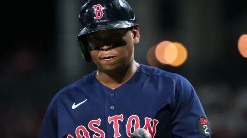 Rafael Devers with the Boston Red Sox