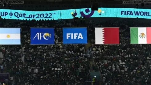 General view inside the stadium during the FIFA World Cup Qatar 2022 Group C match between Argentina and Mexico at Lusail Stadium.