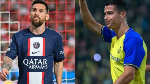 Messi (left) and Ronaldo.