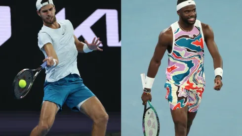 Karen Khachanov (left) and Frances Tiafoe (right)