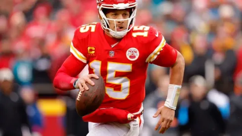Mahomes of the Chiefs during the game against the Jaguars in 2023